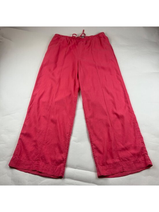a new day Pants - A New Day Coral Linen Blend Wide Leg Lounge Pant L